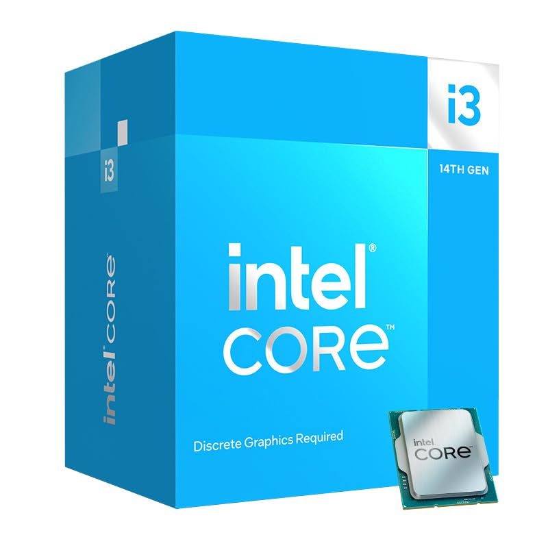 Intel Core i3-14100F Desktop Processor 4 cores (4 P-cores + 0 E-cores) up to 4.7 GHz - PEGASUSS 