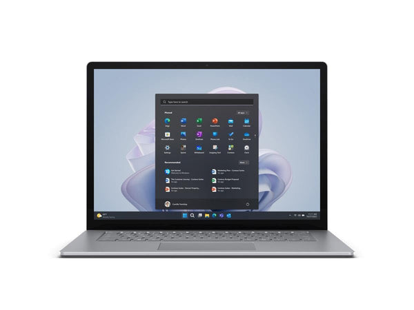 Microsoft Surface Laptop 5 Notebook - 15" Core i7-1255U - 8GB RAM 256GB SSD - (2496 x 1664) 3.5 GHz 10-Core, Windows 11, Intel Iris Xe, Backlight Keyboard - Platinum - RE1-00001