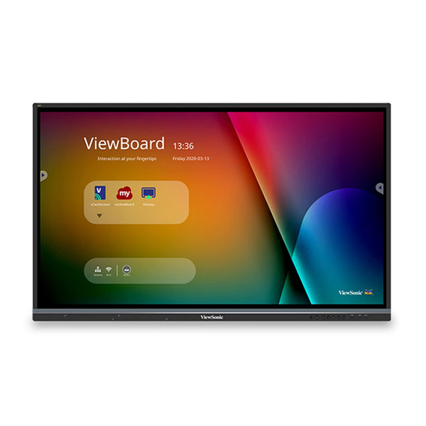 ViewSonic IFP7550 75" 2160p 4K Interactive Display, 20-Point Touch, VGA, Display-Port, HDMI - PEGASUSS 