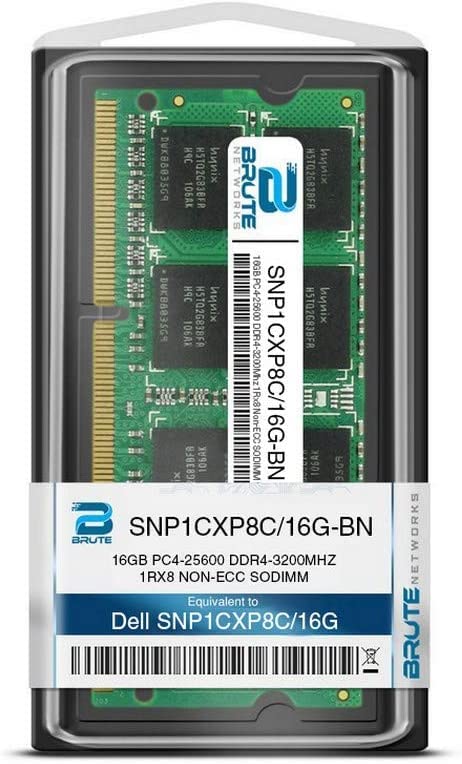 Dell 16GB DDR4 SDRAM Memory Module - for Notebook, Mobile Workstation - 16 GB - DDR4-3200/PC4-25600 DDR4 SDRAM - 3200 MHz - 260-pin - SoDIMM - PEGASUSS 