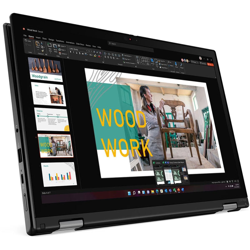 Lenovo ThinkPad L13 Yoga Gen 4 13.3" WUXGA 2-In-1 Touchscreen Laptop, Intel Core i7-1355U 1.7GHz, 16GB RAM, 512GB SSD, Windows 11 Pro, Thunder Black - PEGASUSS 