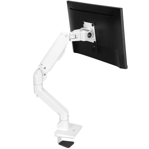 SIIG Heavy Duty Single Monitor Arm Desk Mount, Holds One 34" - 49" Monitor, Between 22-44 lbs, C-Clamp/Grommet, Full Motion Height Adjustable, VESA 75/100/200mm, Cable Management, (CE-MT3S11-S1) - PEGASUSS 