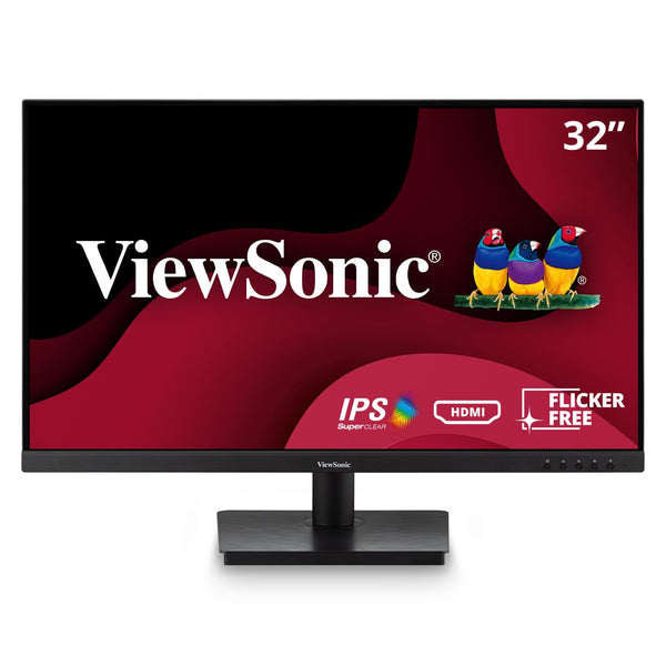 ViewSonic VA3209M 32 Inch IPS Full HD 1080p Monitor with Frameless Design, 75 Hz, Dual Speakers, HDMI, and VGA Inputs for Home and Office,Black - PEGASUSS 