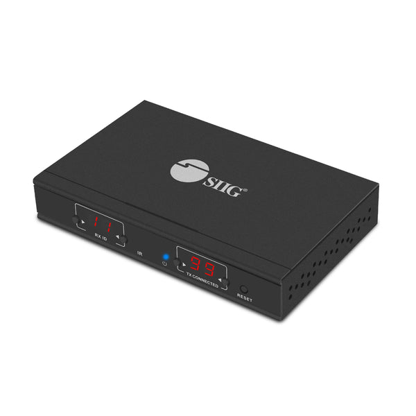 SIIG 1080p HDMI Extender Balun Over IP Ethernet, 394ft, Receiver Unit (RX) only, Many to Many, Matrix Configurable Over CAT5e/ CAT6, Expandable up to 256 Units (CE-H23C11-S2) - PEGASUSS 