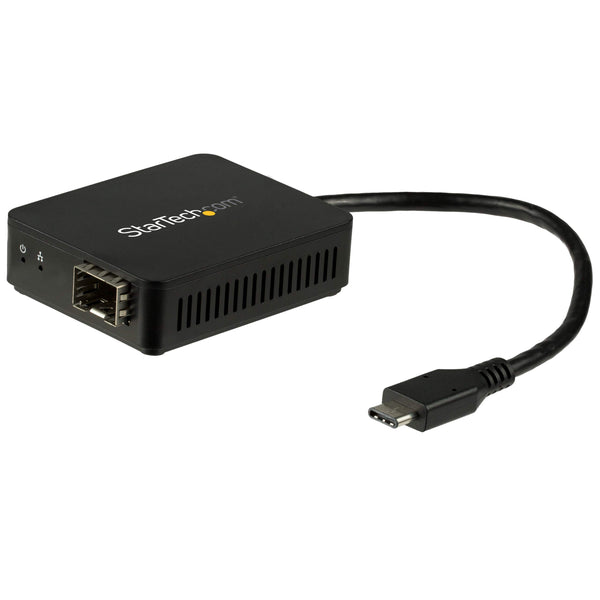 StarTech.com USB C to Fiber Optic Converter - Open SFP - 1000BASE-SX/LX - Windows / Mac / Linux - USB Ethernet Adapter - USB Network Adapter (US1GC30SFP) - PEGASUSS 