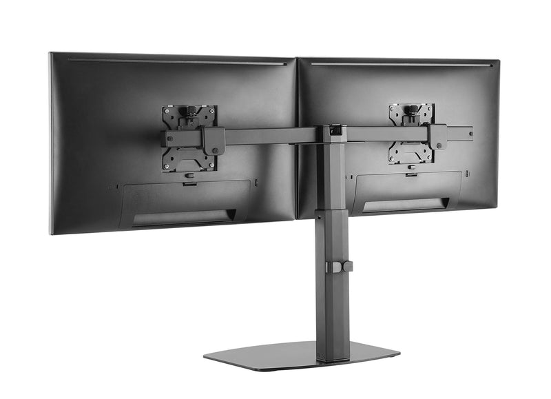 Amer Mounts | 17"-27" LED LCD Monitor Stand | 2EZH| Dual Monitor | 13.2lbs Capacity - PEGASUSS 