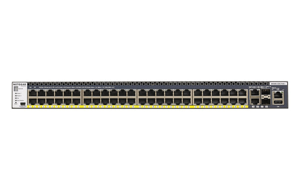 NETGEAR GSM4352PB-100NES 48-Port Fully Managed Switch M4300-52G-PoE+ 48x1G PoE+, 2x10GBASE-T, 2xSFP+, Stackable, 1000W PSU, ProSAFE Lifetime Protection - PEGASUSS 