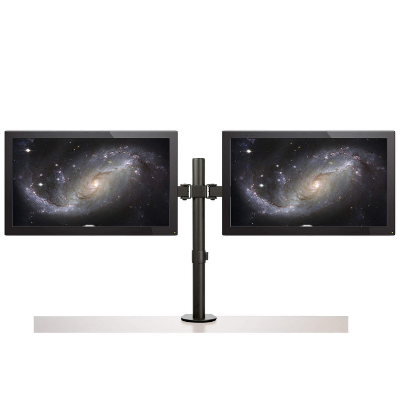 StarTech.com Desk Mount Dual Monitor Arm - Desk Clamp/Grommet VESA Monitor Mount for up to 32 inch Displays - Ergonomic Articulating Monitor Arm - Height Adjustable/Tilt/Swivel/Rotating (ARMDUAL2) - PEGASUSS 