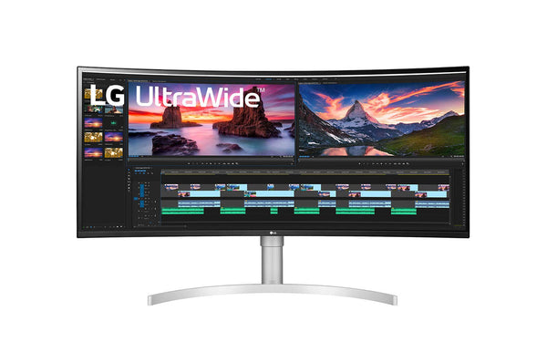 LG 38” 38BN95C-W QHD+ Nano IPS Curved UltraWide™ Monitor (3840x1600) with Thunderbolt™ 3 Port, 1 ms Response Time, 144 Hz Refresh Rate, DisplayHDR™ 600, Black Stabilizer & Dynamic Action Sync - PEGASUSS 