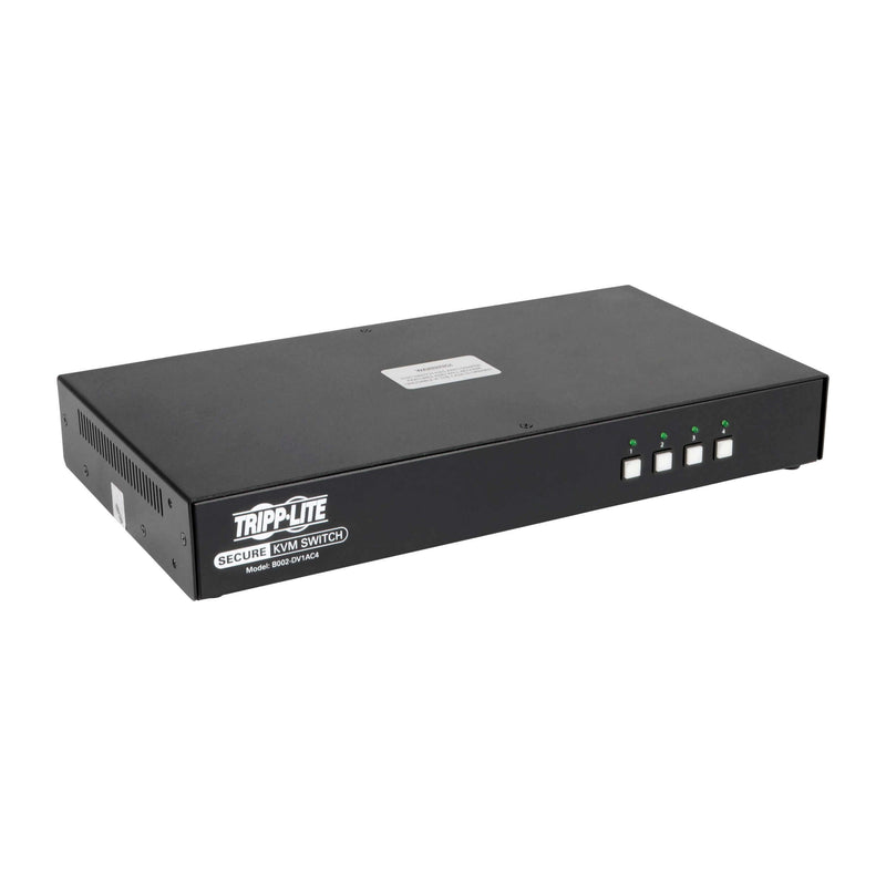 Tripp Lite Secure KVM Switch 4-Port DVI + Audio Niap Pp3.0 Certified W/CAC