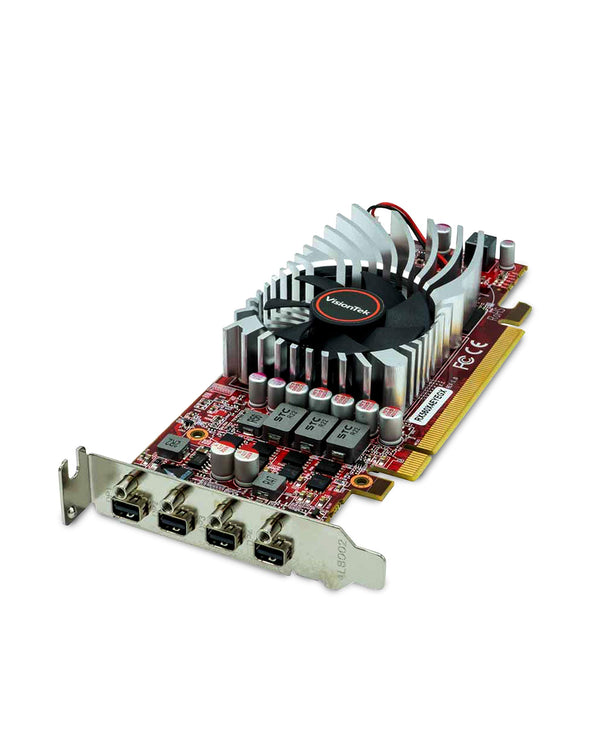 VisionTek Radeon RX 560 4GB GDDR5 4M 4K Graphics Card, 4 Mini DisplayPort, 7.1 Surround Sound, PCI Express, Low-Profile GPU, ATX & SFF - 901278 - PEGASUSS 