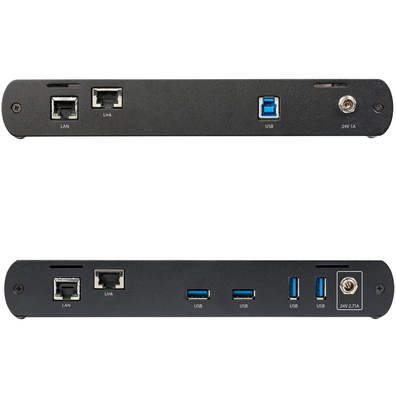 StarTech.com 4-Port USB 3.0 Extender Hub with 1x Gigabit Ethernet Port Extension Over Single Cat6a/Cat7 Cable (RJ45) - 330ft (100m) - USB Extender Kit (USB-A) - 5Gbps USB 3.2/3.1 Gen 1 (USB3004EXT2) - PEGASUSS 