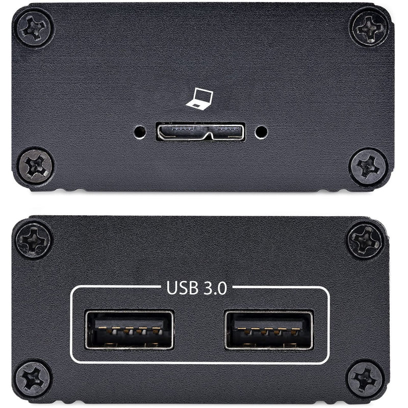 StarTech.com 2-Port USB 3.0 Extender Over OM3 Multimode Fiber - LC/LC - 2X 5Gbps USB-A Hub - 350m (1150ft) Range - Durable USB Fiber Optic Extender - Optical USB Extender (F35023-USB-EXTENDER) - PEGASUSS 